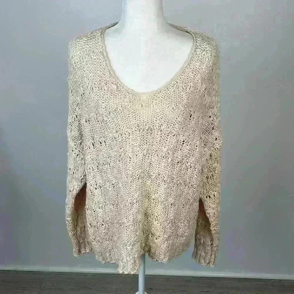 Chelsea & Theodore Pink Knit Pullover Sweater Size M